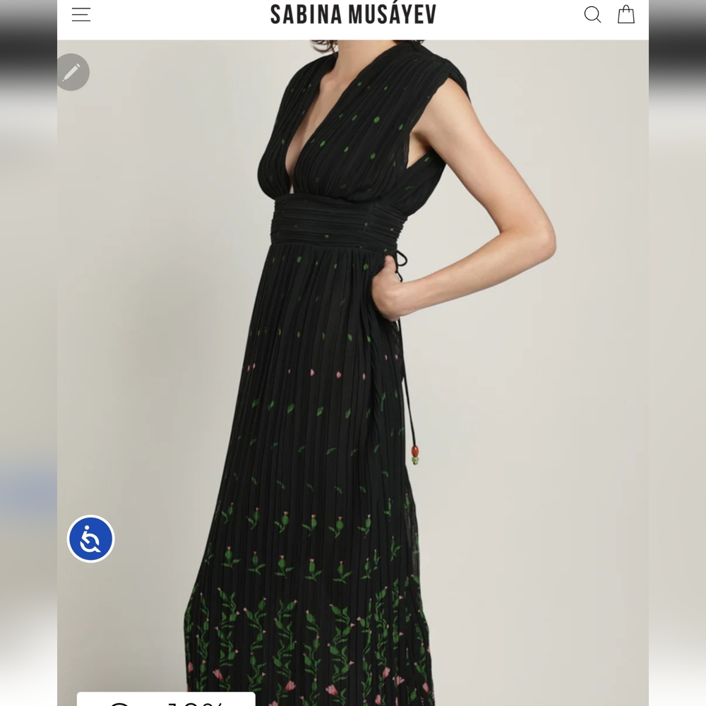 Sabina Musayev Bella Poppy Garden Print Maxi Dress - Picture 6 of 16